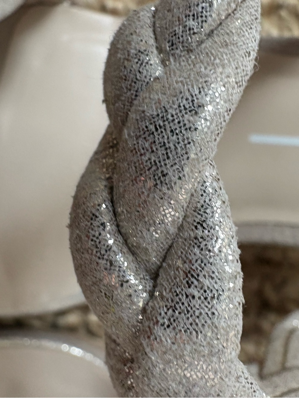 DOLCE VITA IMAN METALLIC BRAIDED SLIDE SANDALS – SIZE 8 - Picture 8 of 9